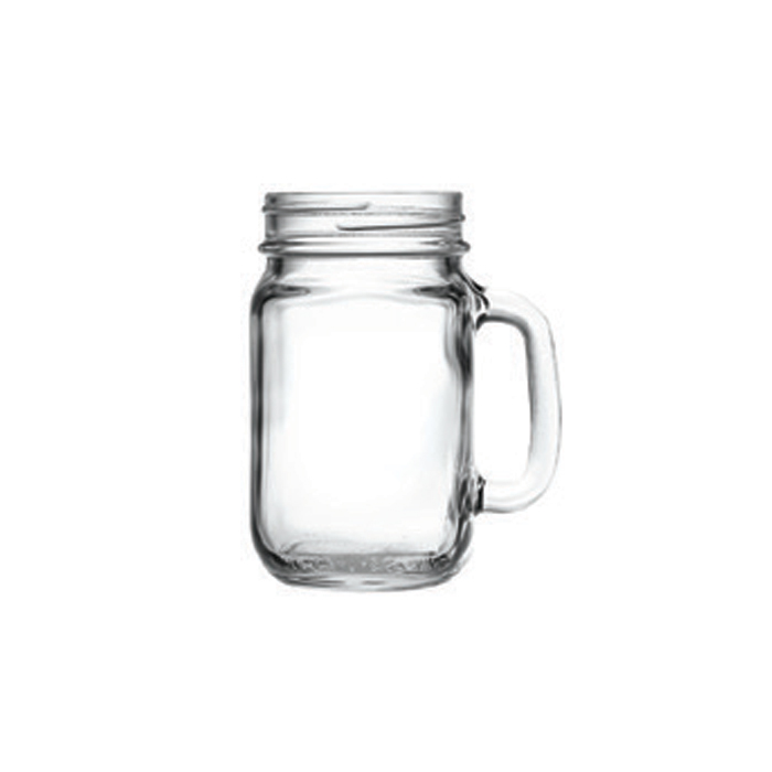 004-6742 Handled Drinking Jar, 16oz