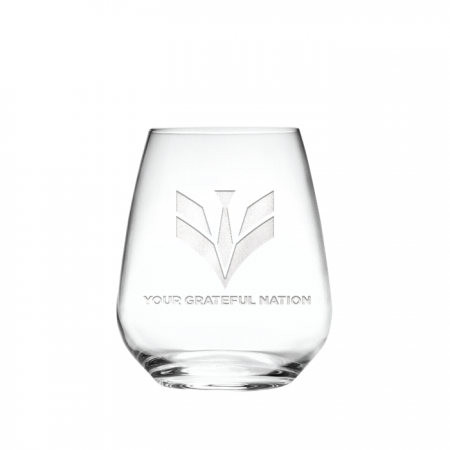 Your Grateful Nation Luigi Bormioli Premium Glassware - 23.25 oz. Stemless Wine Glass (Set of Four)