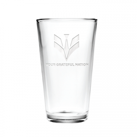 Your Grateful Nation 16 oz. Pint Glass (Set of Four)