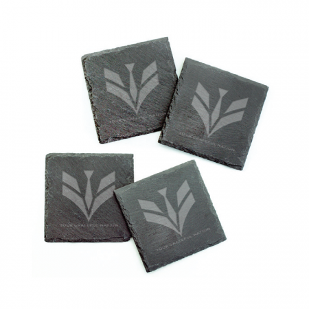 Your Grateful Nation Slate Coasters - Set of Four